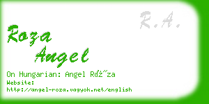 roza angel business card